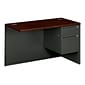HON 38000 48" Desk Return Mahogany/Charcoal (H38215RNS)