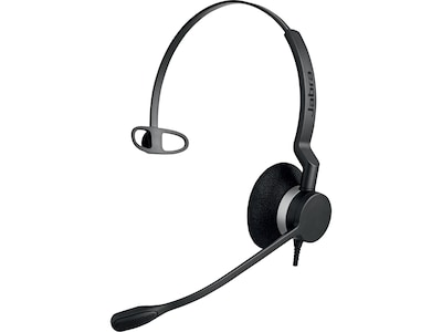 jabra BIZ 2300 QD Mono Noise-Canceling Phone Headset, Over-the-Head, Black (2303-820-105)