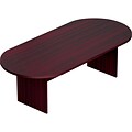 Offices To Go Superior Laminate 95L Racetrack Conference Table, American Mahogany (SL9544RS-AML)