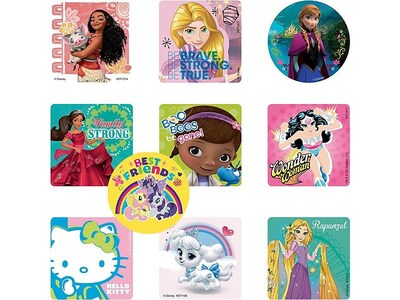 SmileMakers Stickers, Assorted Colors, 1000/Box (GIRL)