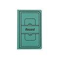 National Brand Canvas Tuff Series Record Book, 7.63 x 12.13, Green, 300 Sheets/Book (A66300R)