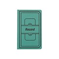 National Brand Canvas Tuff Series Record Book, 7.63 x 12.13, Green, 75 Sheets/Book (A66150R)