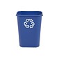 Rubbermaid Commercial Products Plastic Container, 10.25 Gal., Blue (FG295773BLUE)