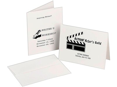 Avery Note Cards with Envelopes, Matte White, 4.25" x 5.5", Laser, 60/Pack (05315)