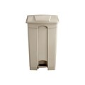 Safco Indoor Step Trash Can, Tan Plastic, 23 Gal. (9923TN)