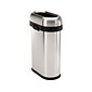 simplehuman Indoor Trash Can with Lid, Brushed Stainless Steel, 13 Gallon (CW1467)