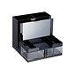 OfficeMate VersaPlus Photo 9 Compartment Plastic Compartment Storage, Black (23112)