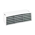 Pacon Classroom Keepers Stackable Cardboard File Organizer, 12.88 x 29.25 x 9.38, White (001310)