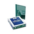 Oxford Clear Front Report Cover, Letter Size, Hunter Green, 25/Box (OXF 55856)