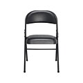 Meco Sudden Comfort Deluxe Vinyl Banquet Chairs, Black, 4/Carton (037.49.804)