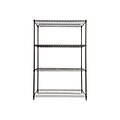 Alera Starter Kit 4-Shelf Metal Unit, 48W, Black (ALESW504824BL)