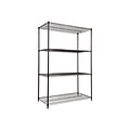 Alera Starter Kit 4-Shelf Metal Unit, 48W, Black (ALESW504824BL)