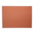 Best-Rite Splash-Cork Bulletin Board, Aluminum Frame, 4H x 5W (300AF-93)