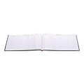 Wilson Jones Visitor Book, 10 Columns, 12.25 x 9.5, Black, 208 Sheets/Book (S491)