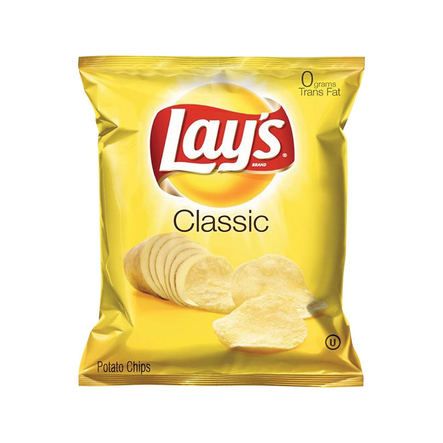 Lays Original Potato Chips, 1.5 oz. Bags, 64 Bags/Carton (FRI44359)