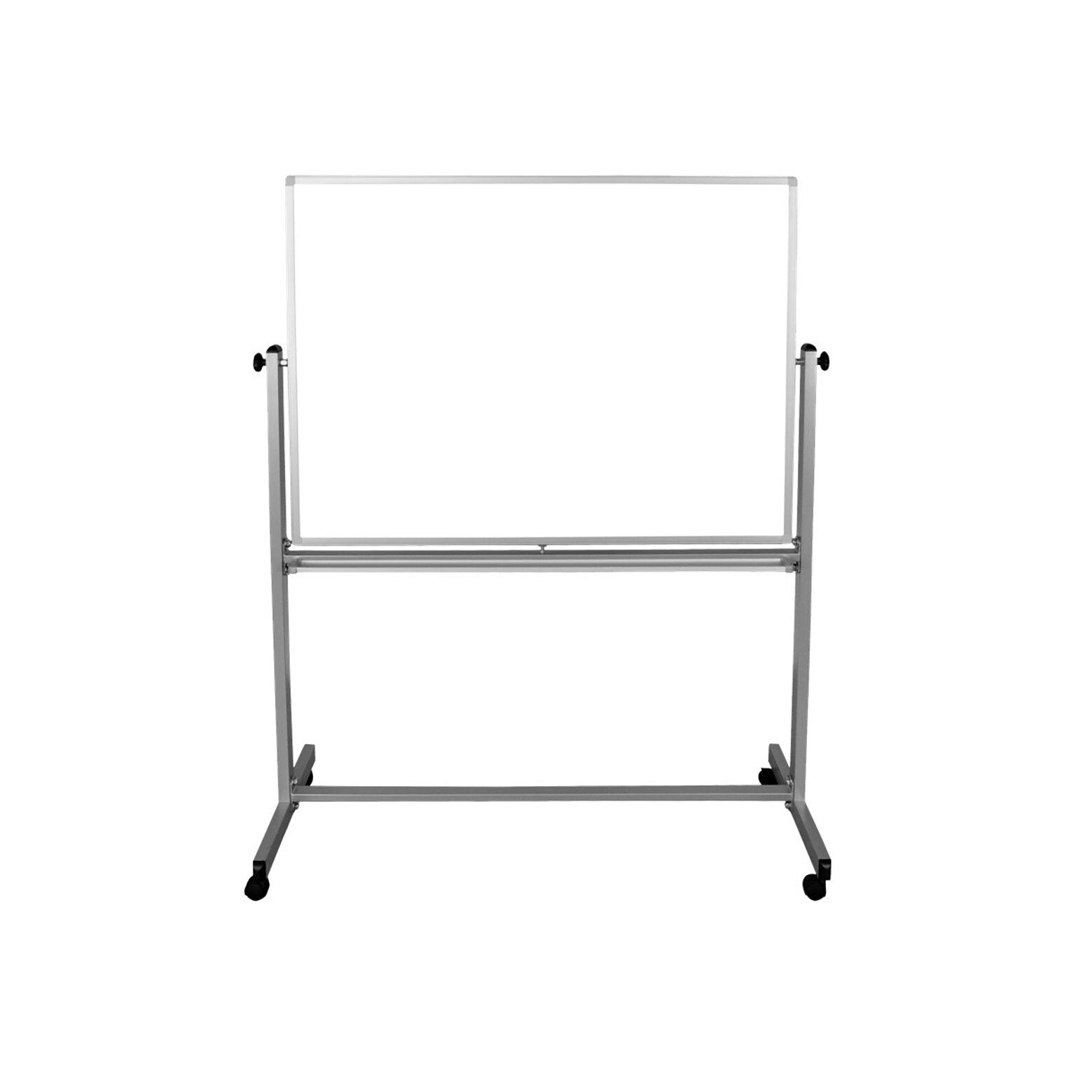 Luxor Steel Mobile Dry-Erase Whiteboard, Aluminum Frame, 4 x 3 (MB4836WW)