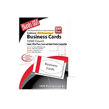 Blanks/USA Business Cards, 3.5 x 2, Bristol White, 1000/Pack (BCT10B6)