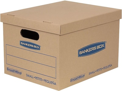 Bankers Box® SmoothMove 15 x 10 x 12 Moving Box, Kraft, 10/Carton (7714203)
