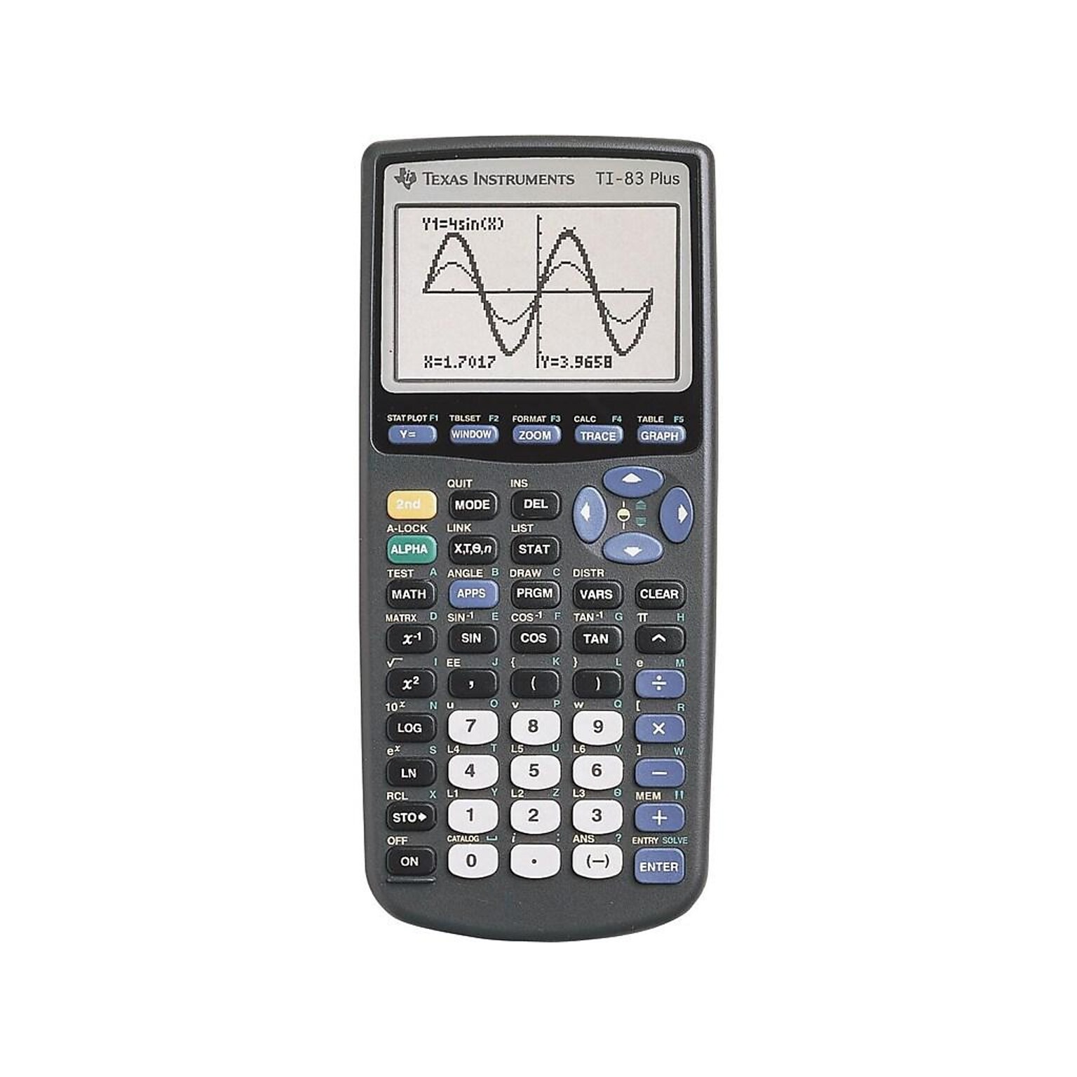 Texas Instruments TI-83 PLUS Graphing Calculator, Black (TEX-TI 83 PLUS)