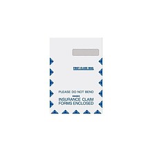Medical Arts Press Self Seal Security Tinted Business Envelopes, 9 x 13, White, 100/Pack (24147)