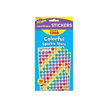 Trend superShapes Stickers, Assorted Colors, 1300/Pack (T-46910)