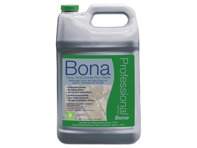 Bona Pro Series Stone, Tile & Laminate Floor Cleaner, Unscented, 128 Fl. Oz. (WM700018175)