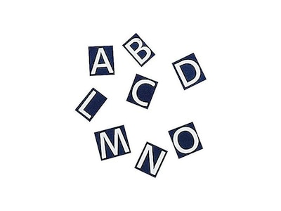 Quartet Characters for Magnetic Letter Board, White, 128/Set (M1)