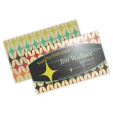 Custom Full Color Business Cards, 16 pt. Coated Stock, Flat Print, 2-Sided, 250/PK