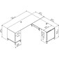 Bush Furniture Somerset 72"W 3 Position Sit to Stand L Shaped Desk, Hansen Cherry (SET014HC)