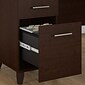 Bush Furniture Somerset 72"W 3 Position Sit to Stand L Shaped Desk with Hutch, Mocha Cherry (SET015MR)