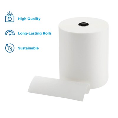 enmotion Hardwound Paper Towels, 1-ply, 700 ft./Roll, 6 Rolls/Carton (89420)
