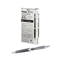Pentel VICUNA Retractable Ballpoint Pens, Extra Fine Point, Black Ink, Dozen (BX155-A)