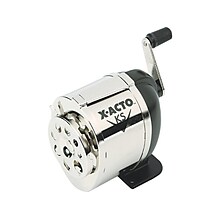 X-ACTO KS Manual Pencil Sharpener, Black/Silver (1031)