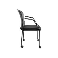 EuroTech Breeze Mesh Back Fabric Office Chair, Black, 2/Carton (FS9070)