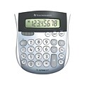 Texas Instruments TI-1795 SV 8-Digit Desktop Calculator, Gray/Silver