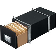 Bankers Box Staxonsteel File Storage Drawers, Stackable, Legal Size, Black, 6/Carton (00512)