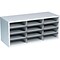 Fellowes 12-Compartment Literature Organizers, 29 x 12.94, Dove Gray (25004)