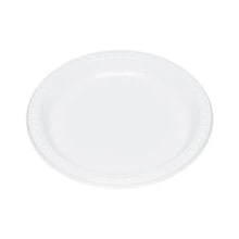 Table Mate Plastic Plates, White, 125/Pack (TBL-9644)