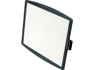 Fellowes Partition Additions Graphite Dry-Erase Whiteboard, Plastic Frame, 1 x 1 (75905)