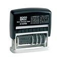 2000 PLUS 12-in-1 Self Inking Date and Message Stamp, Black Ink (011090)