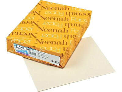 Classic Crest 8.5 x 11 Multipurpose Paper, Baronial Ivory, 24 lbs., 92 Brightness, 500/Ream (01352