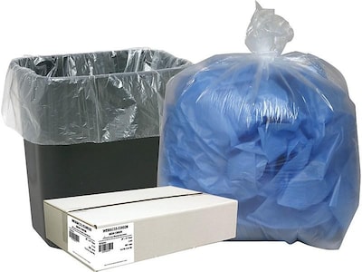 Berry Global Classic 16 Gallon Industrial Trash Bag, 24 x 31, Low Density, 0.6mil, Clear, 500 Bags