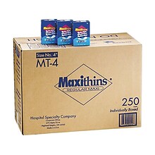 Maxithins Regular Maxi Sanitary #4 Napkins, White, 250/Carton (MT-4)