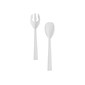 Table Mate Plastic Serving Sets, Medium-Weight, White, 48/Pack (W-95PK4)