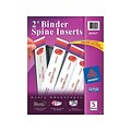 Avery Binder Spine Inserts, For 2 Inch Ring Binders, 20 Cardstock View Binder Spine ID Inserts (8910