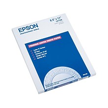 Epson Ultra Premium Luster Photo Paper, 8.5 x 11, 50 Sheets/Pack (SO41405)