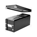 Snap-N-Store Storage Box for CD/DVD, Black PVC (SNS01521)