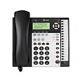 AT&T 1070 4-Line Corded Phone, Black/Silver