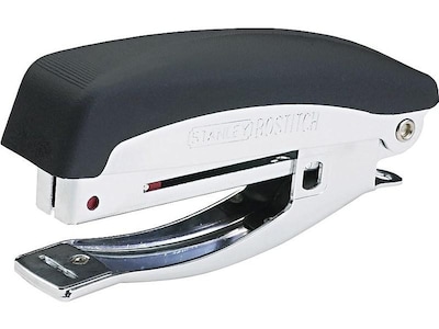 Bostitch Deluxe Hand-Held Stapler, 20 Sheet Capacity, Black/Chrome (42100)