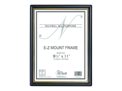 NuDell EZ Mount Plastic Certificate Frame (10960)